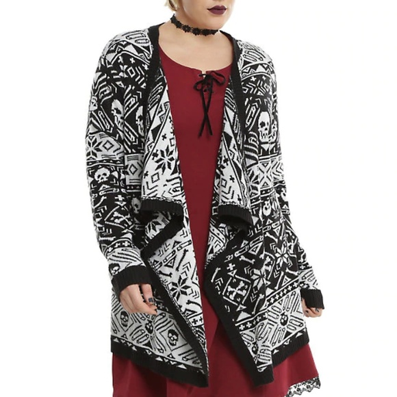 Hot Topic Skull Fair Isle Fly Away 